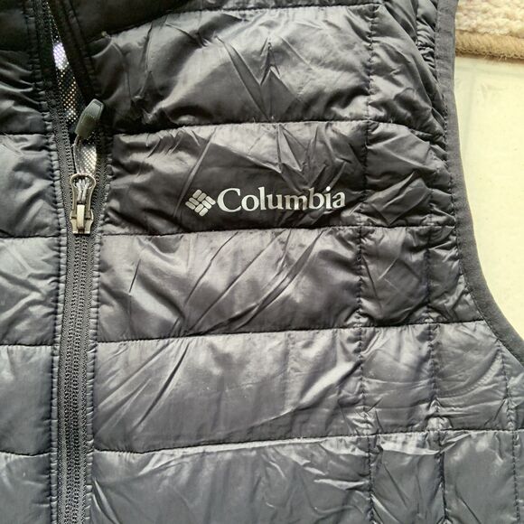 Columbia Men's Omni Heat Puffer Vest Jacket Small Turbodown Cold Weather Warm - Picture 2 of 7
